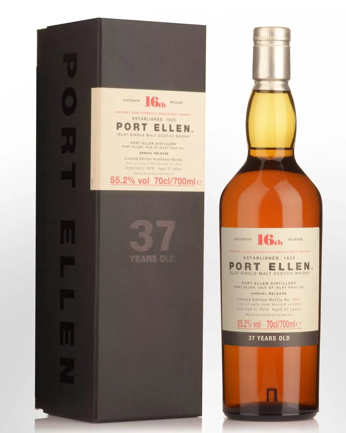 1978 Port Ellen 16th Release 37 Year Old Cask Strength Single Malt Scotch Whisky (700ml) - Special Release 2016