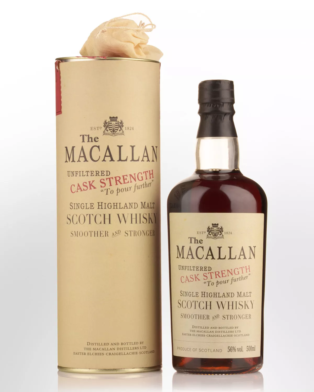1981 The Macallan Unfiltered Cask Strength Single Malt Scotch Whisky (500ml)