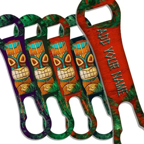 “ADD YOUR NAME” V-ROD Bottle Opener – Tiki Idol – Several Color Options