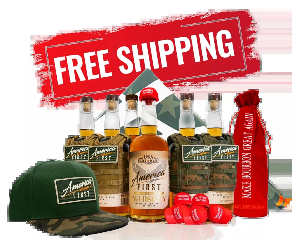 America First Straight Bourbon Whiskey 6 Pack