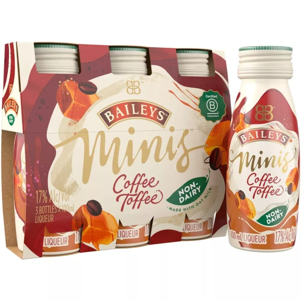 Baileys Minis Coffee Toffee 100ml 3PK