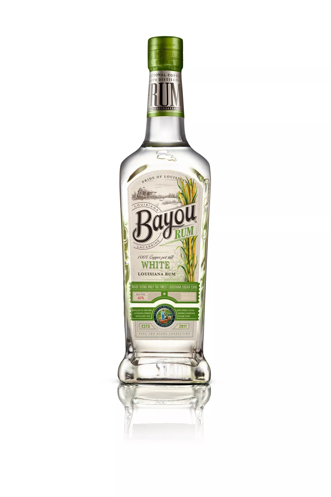 Bayou Rum White 80 1L