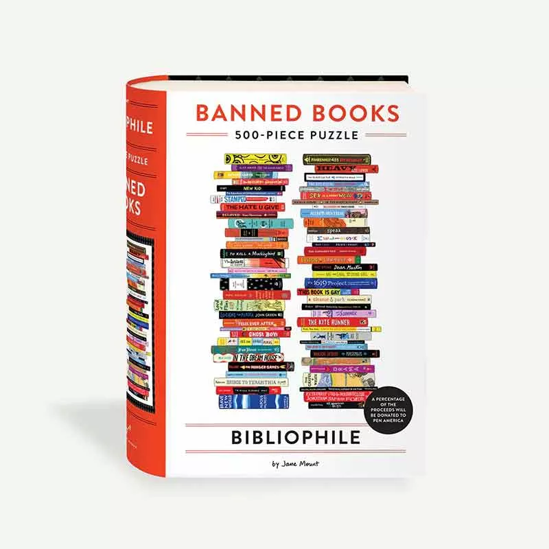 Bibliophile Banned Books 500-Piece Jigsaw Puzzle