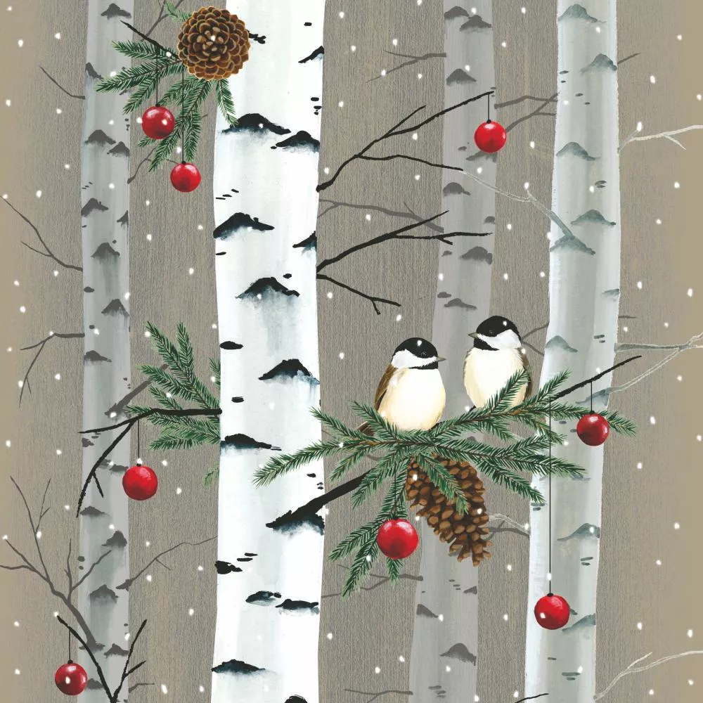 Birch & Birds Paper Beverage Napkins