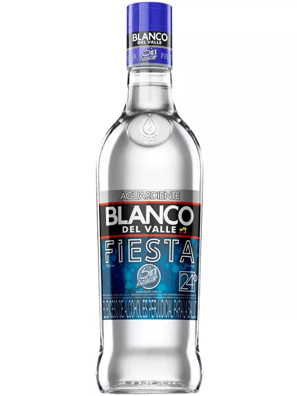 Blanco Del Valle Aguardiente Fiesta 1L