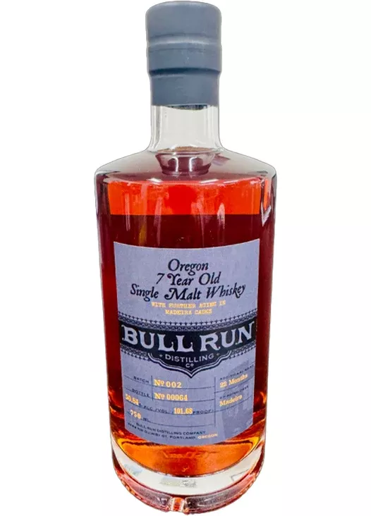 Bull Run 7 Year Old Madeira Cask Finish Oregon Single Malt Whiskey