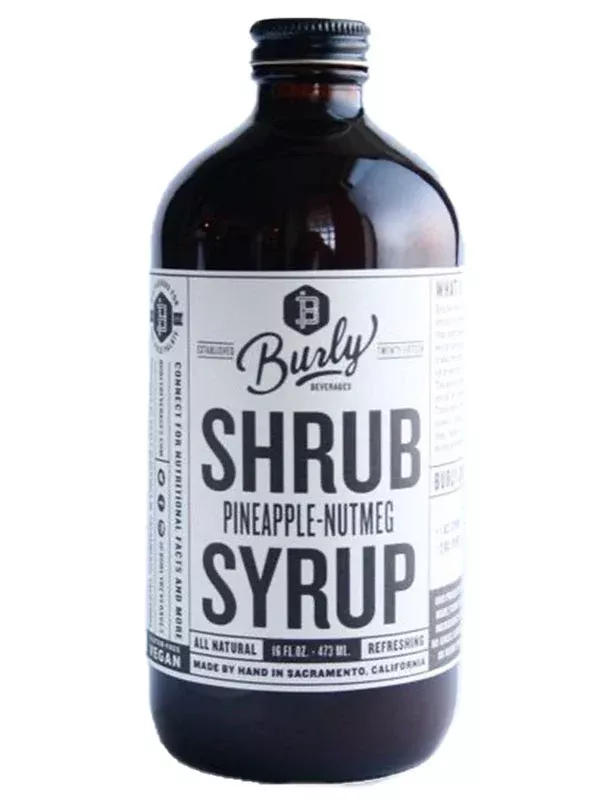 Burly Beverages Pineapple Nutmeg Shrub Syrup