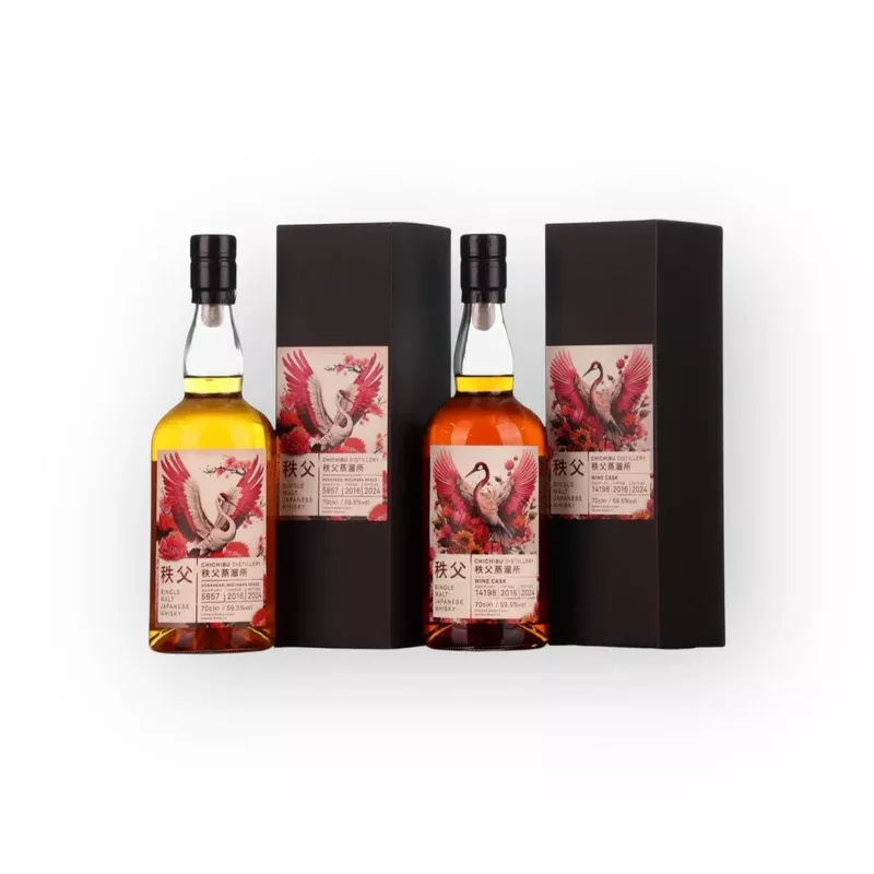 “Chichibu Cranes 7 Year Old Duo 2016 | 2025 TWE Single Cask Nos. 5857 & 14198”