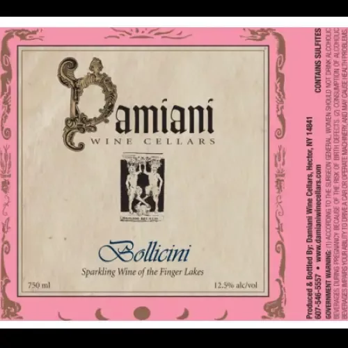 Damiani Wine Cellars Bollicine Sparkling Wine Finger Lakes