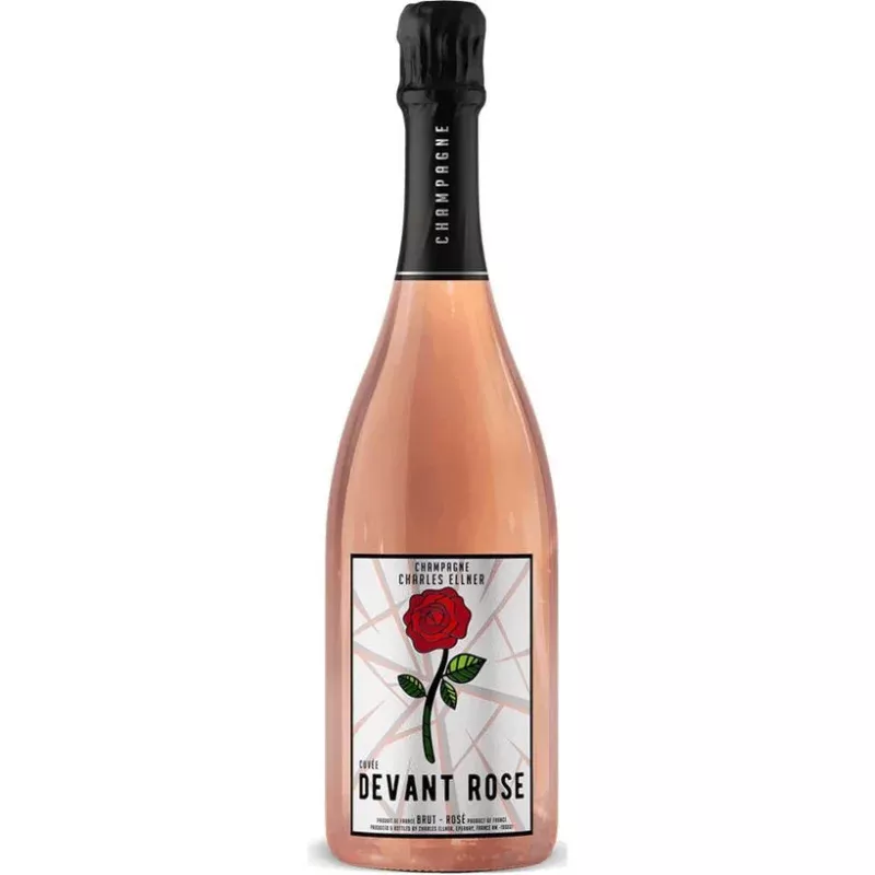 Devant Glow Brut Rosé Champagne with Luminous Label