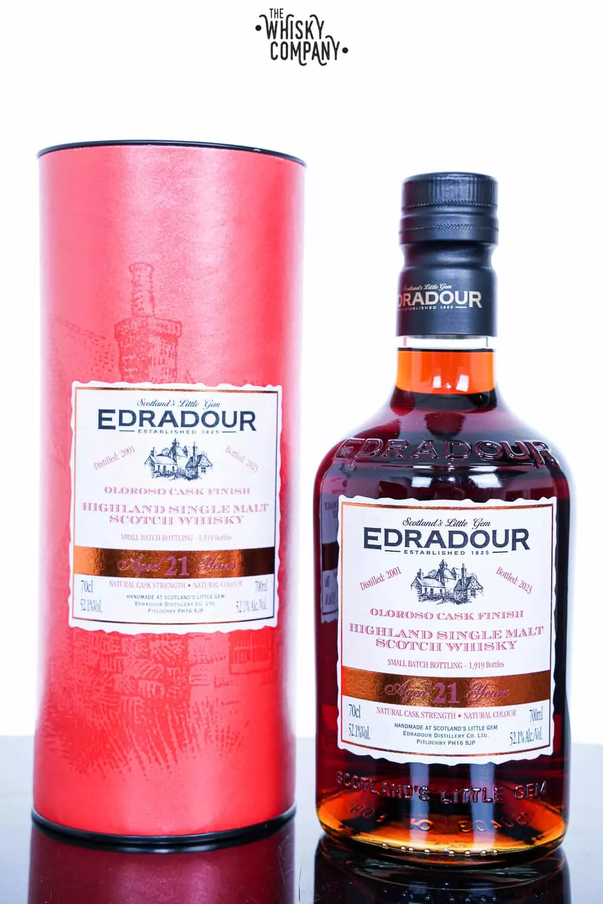 Edradour 2001 Aged 21 Years Oloroso Sherry Finish Highland Single Malt Scotch Whisky (700ml)