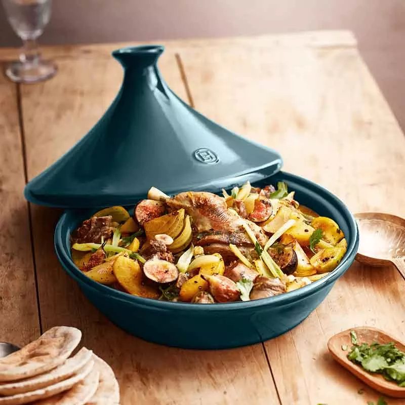 Emile Henry 2.6 Quart Blue Flame Tagine