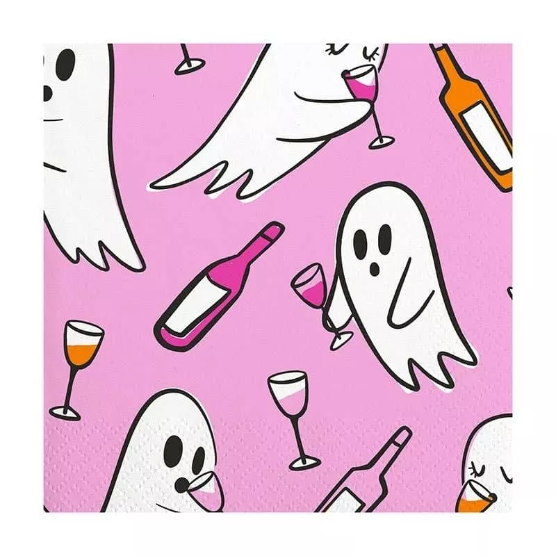 GHOSTS DRINKING NAPKIN