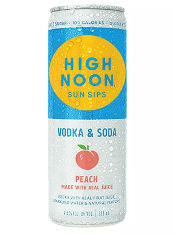 High Noon Peach Vodka & Soda