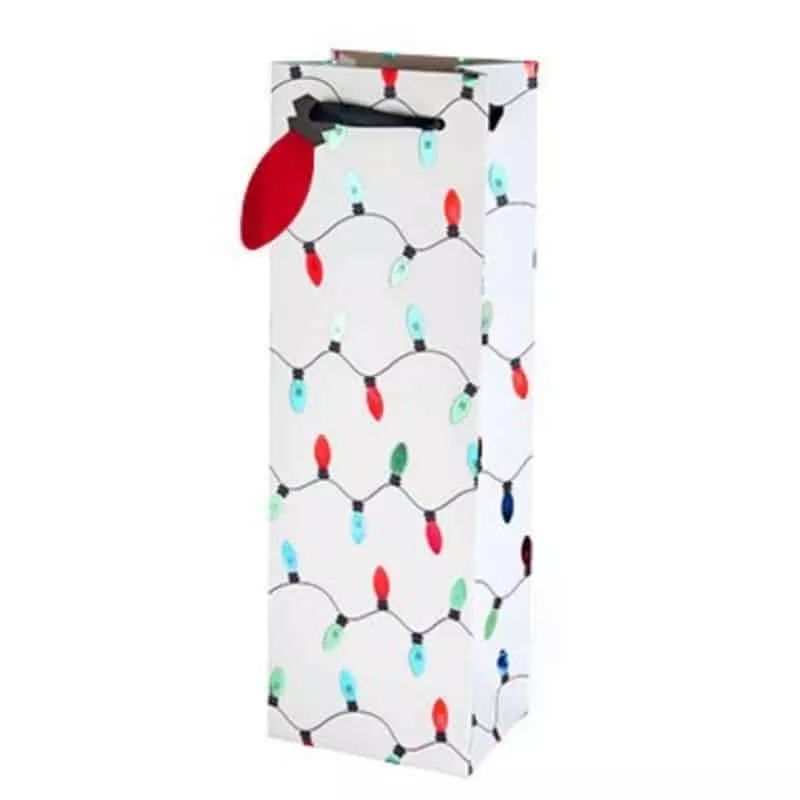 HOLIDAY LIGHTS WINE BAG
