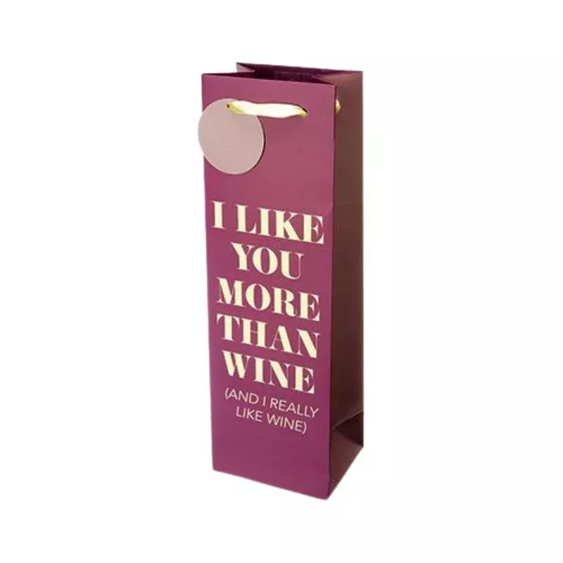 I LIKE YOU MORE THAN WINE GIFT BAG