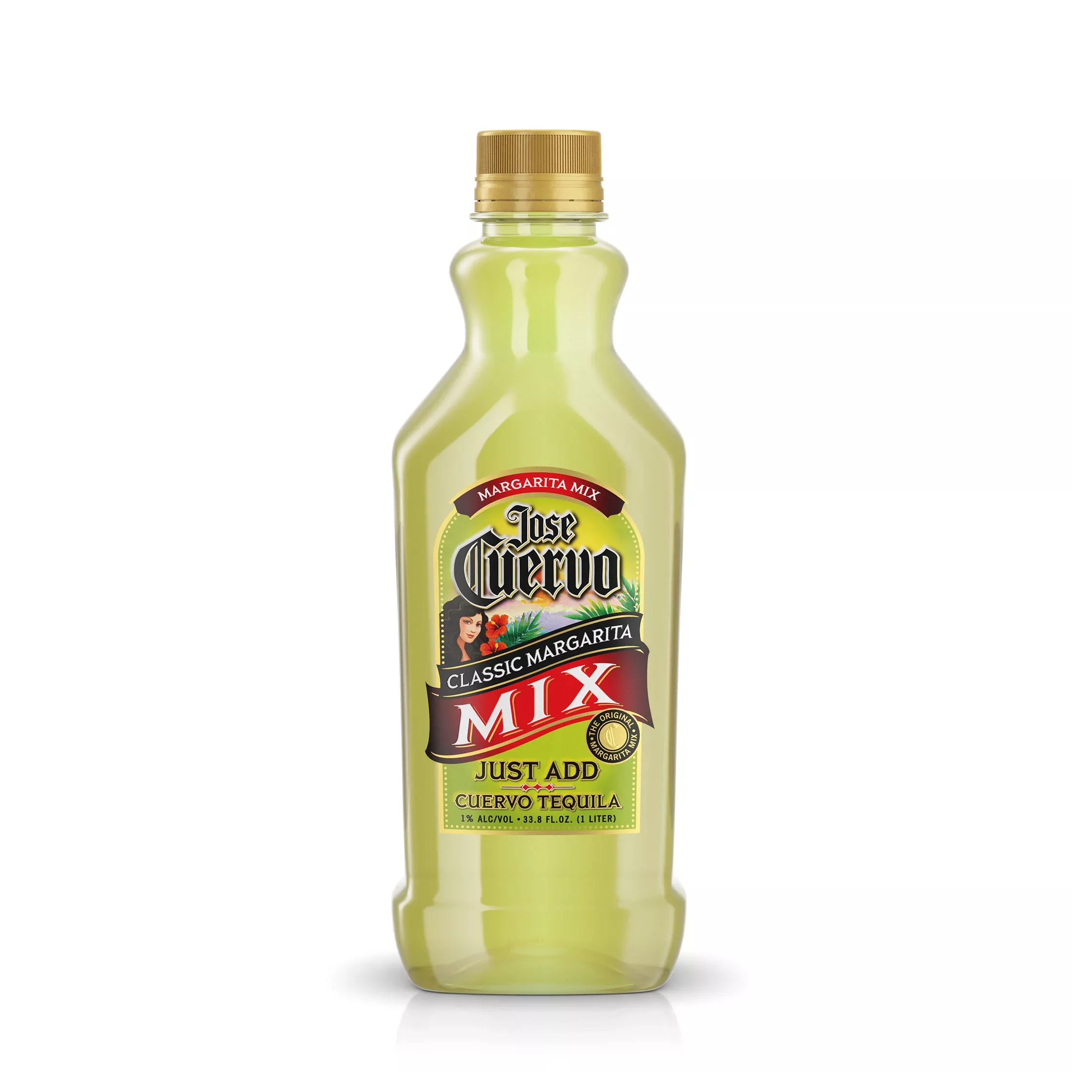 Jose Cuervo Margarita Mix Lime Non-Alcoholic Plastic 1L