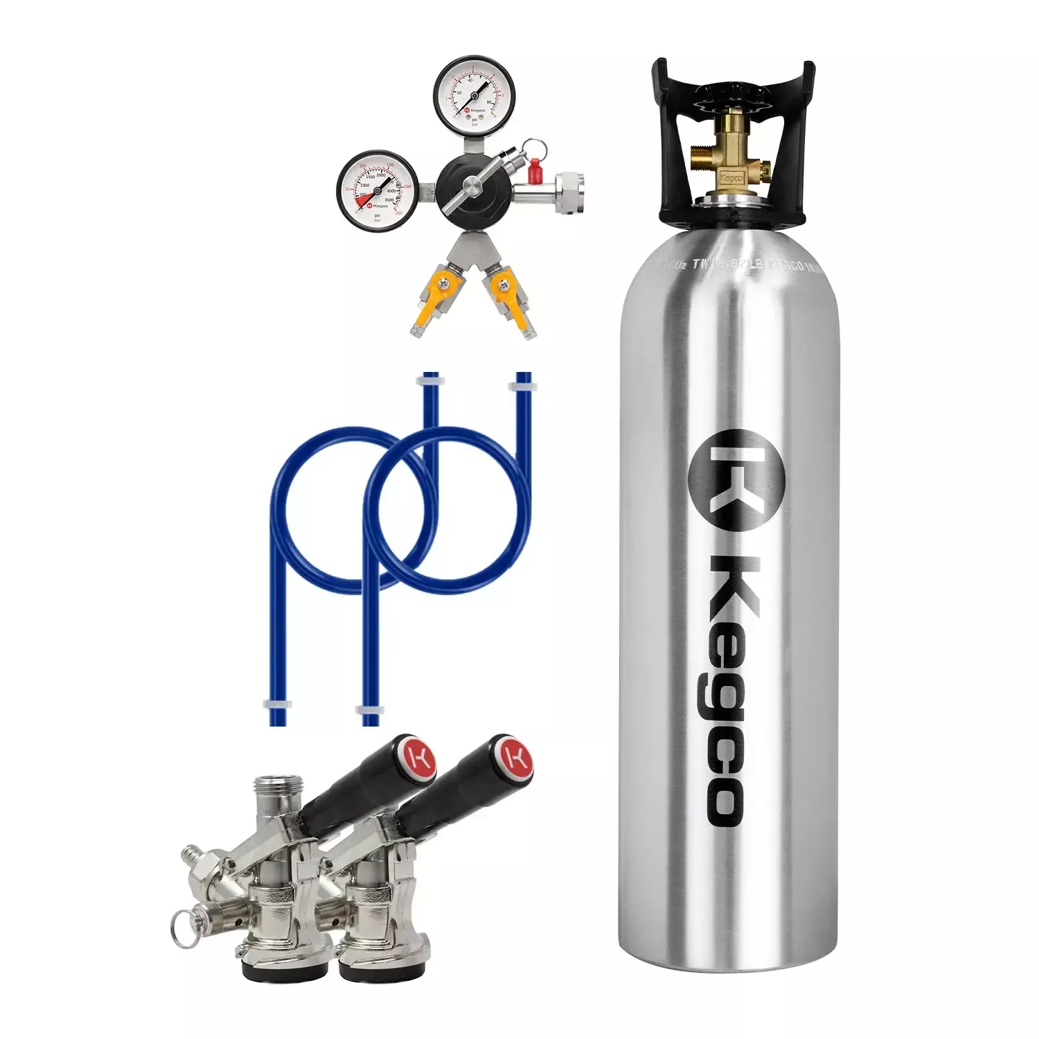 Kegco 2 Product Direct Draw Kit with 15 lb. Co2 Tank