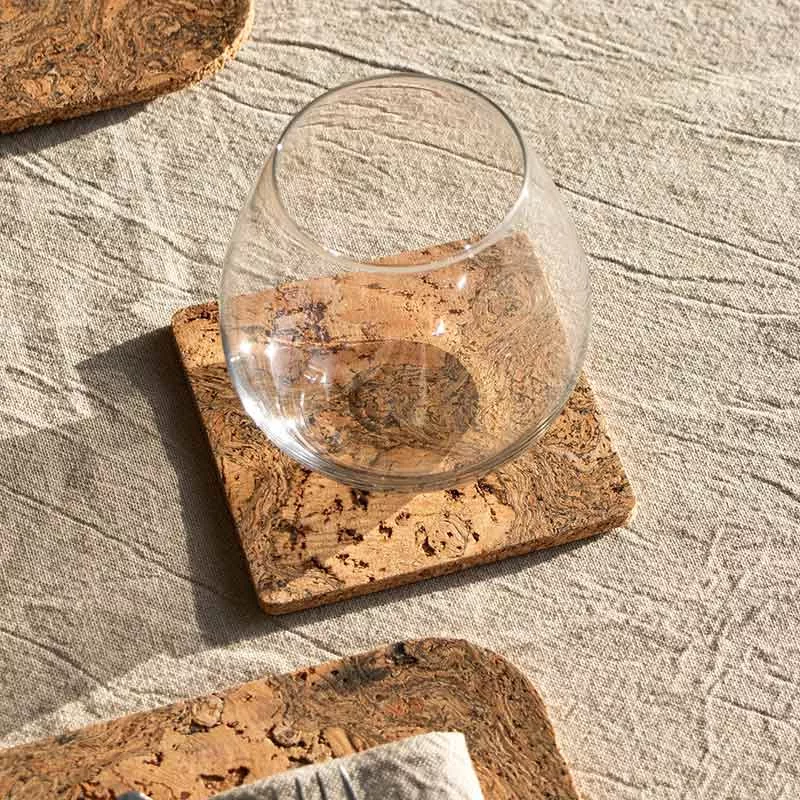 Liga Set of 4 Cork Square Coasters