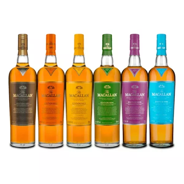 The Macallan Edition Series Complete Set No.1 - No.6