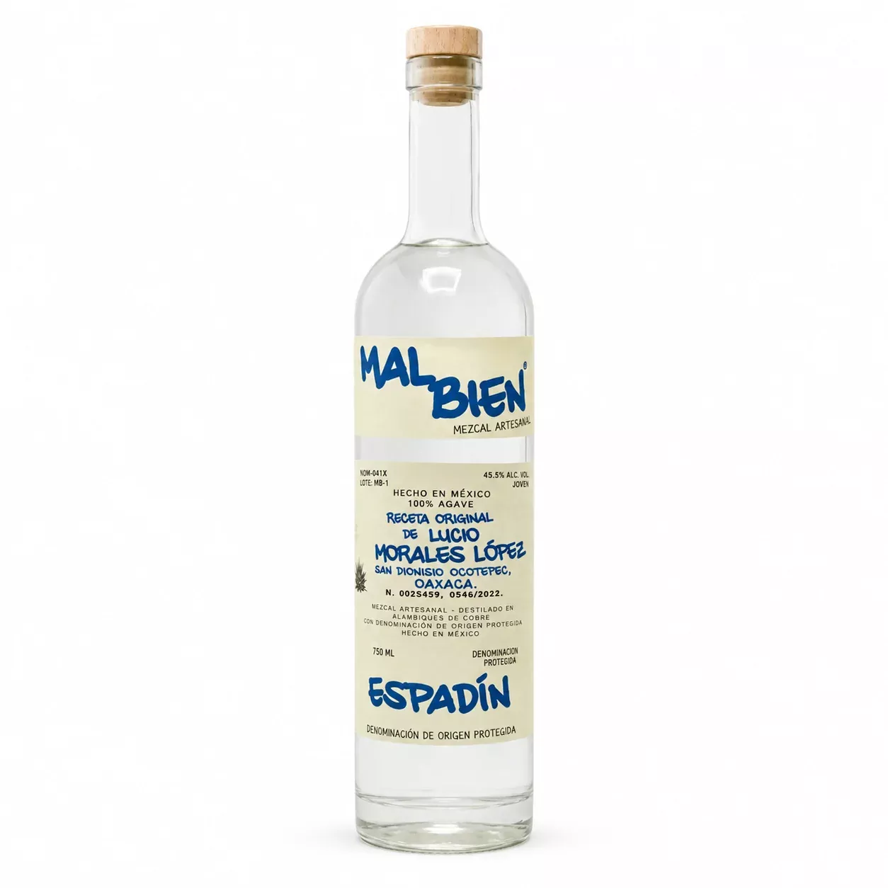 Mal Bien White Tape Espadín Morales Mezcal