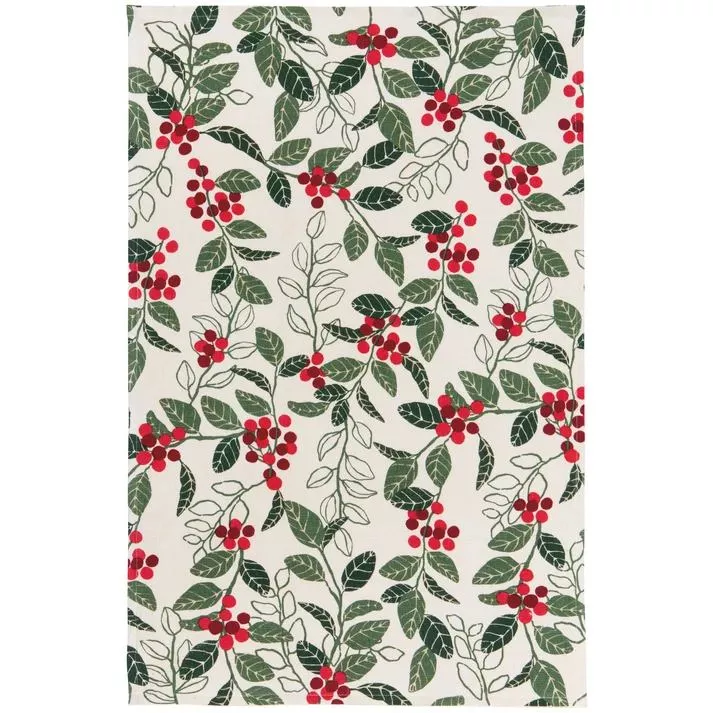 Merry Berry Print Dishtowel