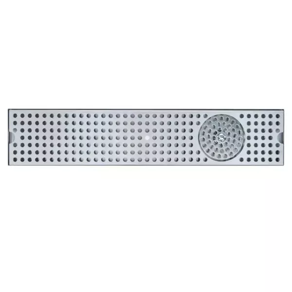 MicroMatic 36"x8" Stainless Steel Surface Mount Rinser Tray with Drain