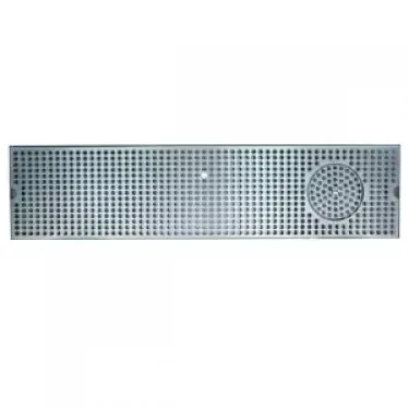 MicroMatic 39"x8" Stainless Steel Surface Mount Rinser Tray with Drain