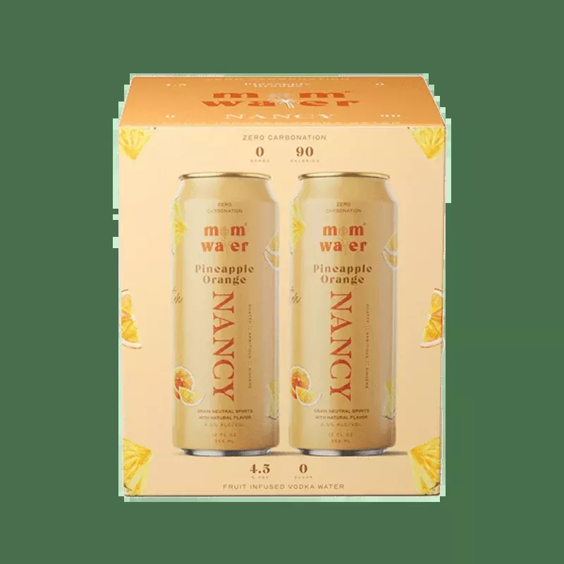 Mom Water Nancy - Pineapple Orange Cocktail 12.oz 4 Pack