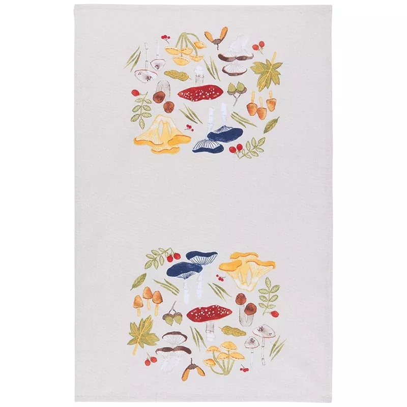 Now Designs Field Mushrooms Printed Dishtowel