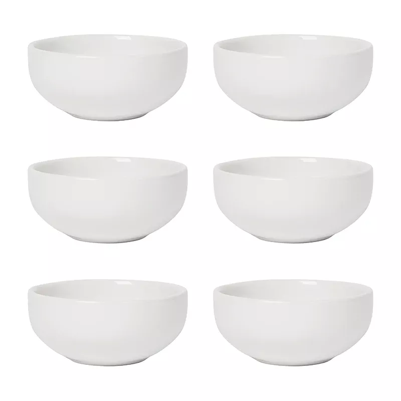 Now Designs Set of 6 White Pinch Bowls