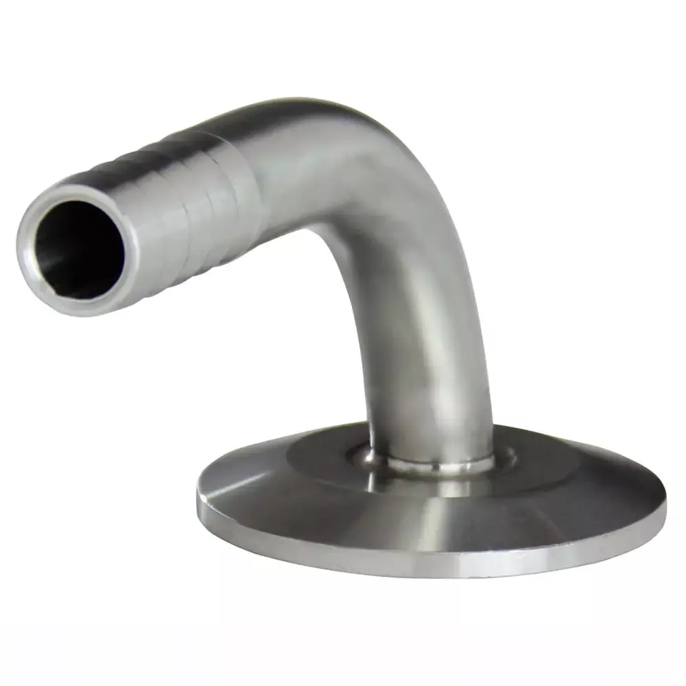 Pro Flow Dynamics 1.5" Tri Clamp by 1/2" Hose Barb - 90 Degree