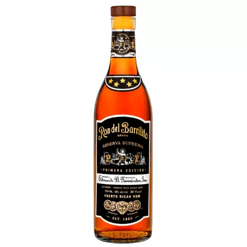 Ron Del Barrilito Five Stars Reserva Suprema Rum 750mL