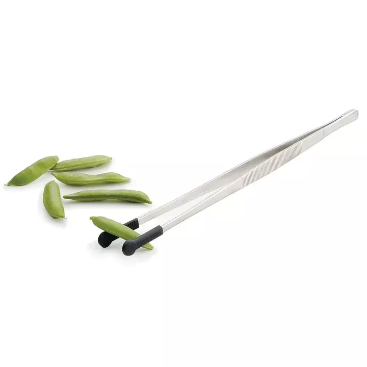 RSVP Silicone-Tip Plating Tweezer Tongs