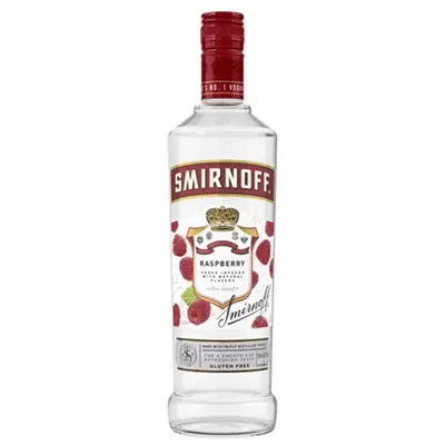Smirnoff Vodka Raspberry Flavored 60 750ML