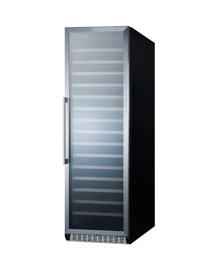 Summit 24" Wide 171 Bottle Dual Zone Stainless Steel Wine Refrigerator