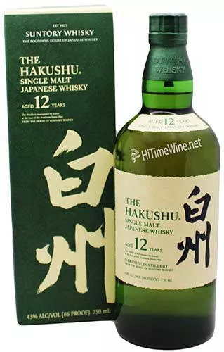 SUNTORY THE HAKUSHU 12YR 750ML SINGLE MALT JAPANESE WHISKY