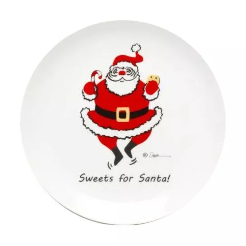 ‘Sweets For Santa’ Holiday Plate, 8,25″ by Constance Depler