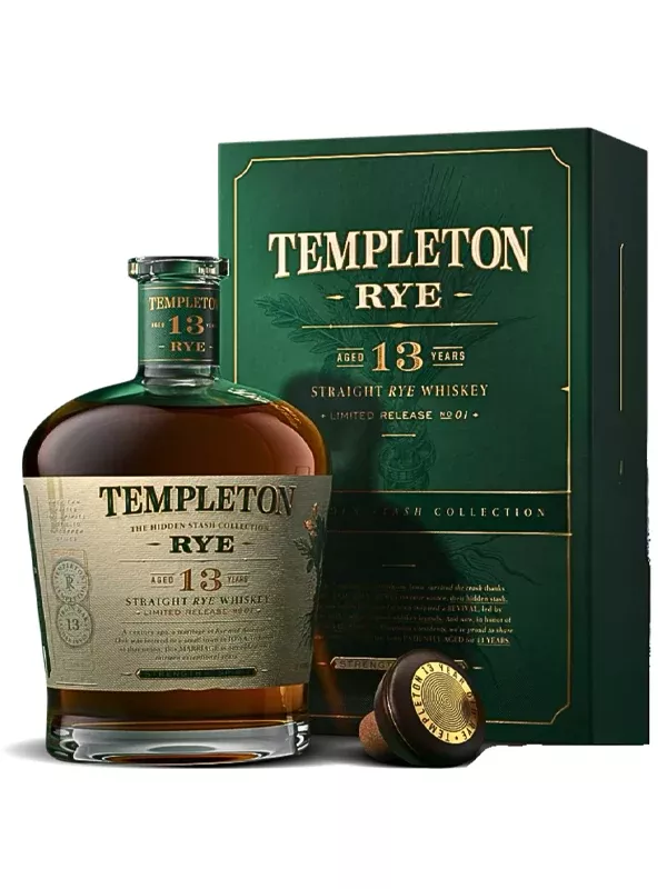 Templeton Hidden Stash Collection 13 Year Old Rye Whiskey Limited Release No 01