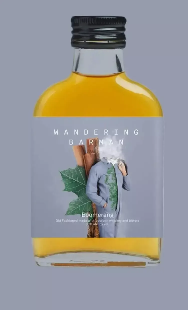 Wandering Barman Boomerang- Burnt Maple Old Fashioned 100ml 4 Pack