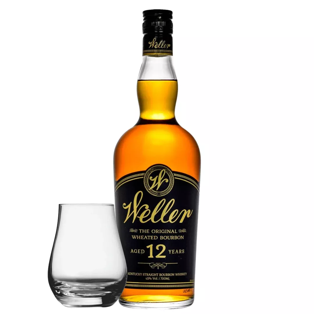 Weller 12 Year Old Kentucky Straight Wheated Bourbon 700mL with Spey Dram Glass